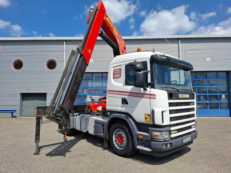 Scania 124G-420 / RETARDER / PALFINGER PK32080 / DOUBLE TANK / AIRCO / GOOD CONDITION / MANUAL / EURO-3 / 2004 - Camião grua: foto 3 Scania 124G-420 / RETARDER / PALFINGER PK32080 / DOUBLE TANK / AIRCO / GOOD CONDITION / MANUAL / EURO-3 / 2004 - Camião grua: foto 3
