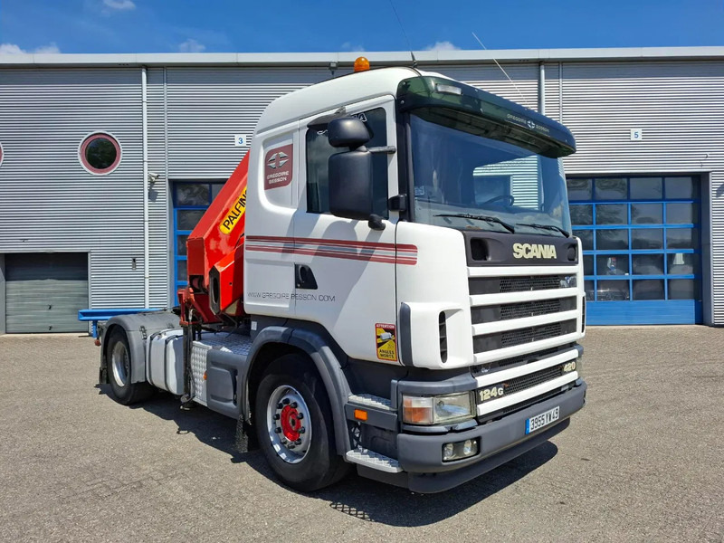 Scania 124G-420 / RETARDER / PALFINGER PK32080 / DOUBLE TANK / AIRCO / GOOD CONDITION / MANUAL / EURO-3 / 2004 - Camião grua: foto 4 Scania 124G-420 / RETARDER / PALFINGER PK32080 / DOUBLE TANK / AIRCO / GOOD CONDITION / MANUAL / EURO-3 / 2004 - Camião grua: foto 4