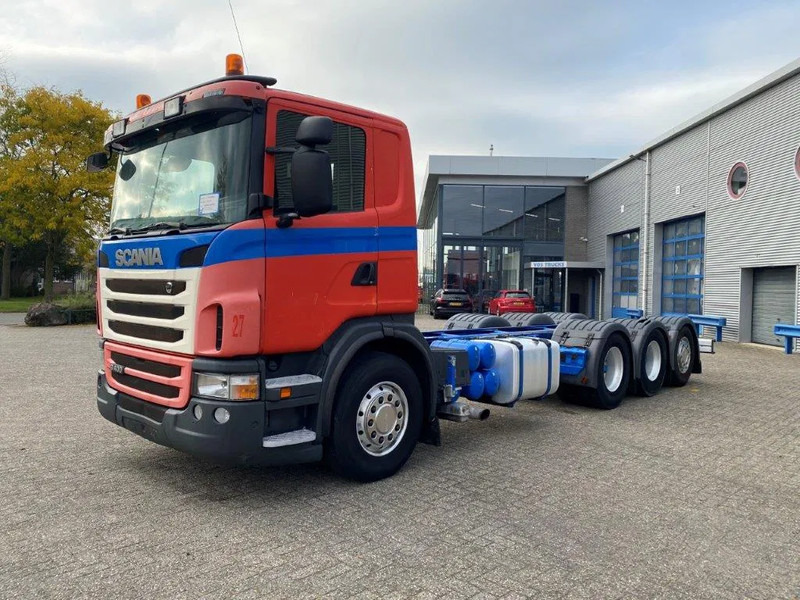 Scania G400 / 8X4 / 9TON FRONT AXLE / PTO / LIFT+LENKACHSE / ALCOA'S / AIRCO / MANUAL / EURO-5 / 2011 - Camião chassi: foto 1 Scania G400 / 8X4 / 9TON FRONT AXLE / PTO / LIFT+LENKACHSE / ALCOA'S / AIRCO / MANUAL / EURO-5 / 2011 - Camião chassi: foto 1