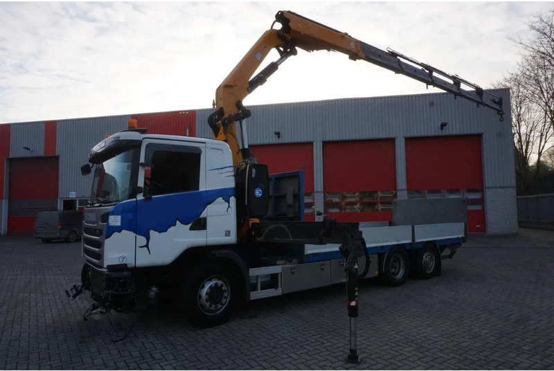 Scania G490 / ENGINE RUNNING / RETARDER / EFFER 255-5S CRANE REMOTE / PLATFORM / FULL-AIR / AUTOMATIC / EURO-6 / 2014 - Camião grua: foto 2 Scania G490 / ENGINE RUNNING / RETARDER / EFFER 255-5S CRANE REMOTE / PLATFORM / FULL-AIR / AUTOMATIC / EURO-6 / 2014 - Camião grua: foto 2