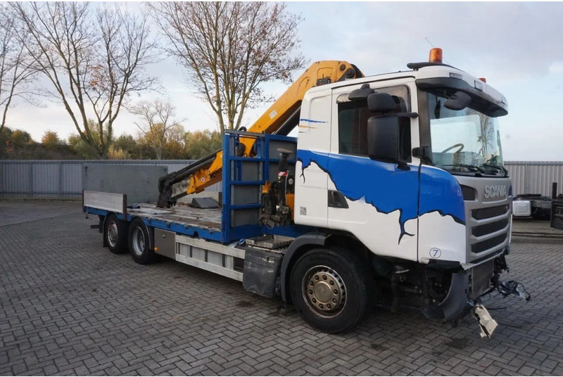 Scania G490 / ENGINE RUNNING / RETARDER / EFFER 255-5S CRANE REMOTE / PLATFORM / FULL-AIR / AUTOMATIC / EURO-6 / 2014 - Camião grua: foto 4 Scania G490 / ENGINE RUNNING / RETARDER / EFFER 255-5S CRANE REMOTE / PLATFORM / FULL-AIR / AUTOMATIC / EURO-6 / 2014 - Camião grua: foto 4