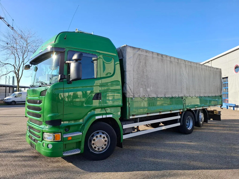 Scania R410 / GERMAN TRUCK / RETARDER / LIFT+LENKACHSE / SLIDING ROOF / SMART TACHO / PARK AIRCO / NAVI / LWDS / AUTOMATIC / EURO-6 / 2 - Camião de lona: foto 1 Scania R410 / GERMAN TRUCK / RETARDER / LIFT+LENKACHSE / SLIDING ROOF / SMART TACHO / PARK AIRCO / NAVI / LWDS / AUTOMATIC / EURO-6 / 2 - Camião de lona: foto 1