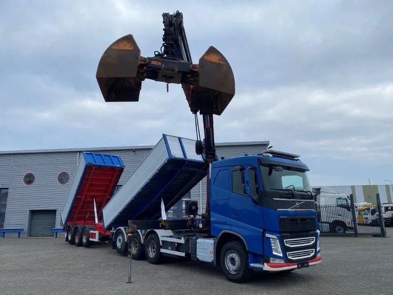 Volvo FH4-500 / HMF 3220K-RC / REMOTE / ROTATOR / 3SIDE TIPPER / DYNAMIC STEERING / ONLY:302623 KM / AUTOMATIC / EURO-6 / 2017 - Camião grua: foto 3 Volvo FH4-500 / HMF 3220K-RC / REMOTE / ROTATOR / 3SIDE TIPPER / DYNAMIC STEERING / ONLY:302623 KM / AUTOMATIC / EURO-6 / 2017 - Camião grua: foto 3