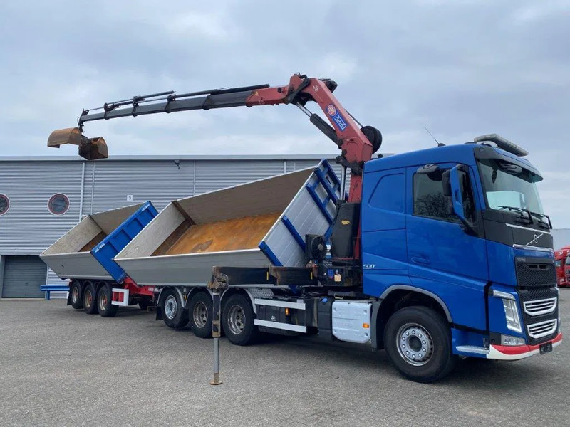 Volvo FH4-500 / HMF 3220K-RC / REMOTE / ROTATOR / 3SIDE TIPPER / DYNAMIC STEERING / ONLY:302623 KM / AUTOMATIC / EURO-6 / 2017 - Camião grua: foto 4 Volvo FH4-500 / HMF 3220K-RC / REMOTE / ROTATOR / 3SIDE TIPPER / DYNAMIC STEERING / ONLY:302623 KM / AUTOMATIC / EURO-6 / 2017 - Camião grua: foto 4