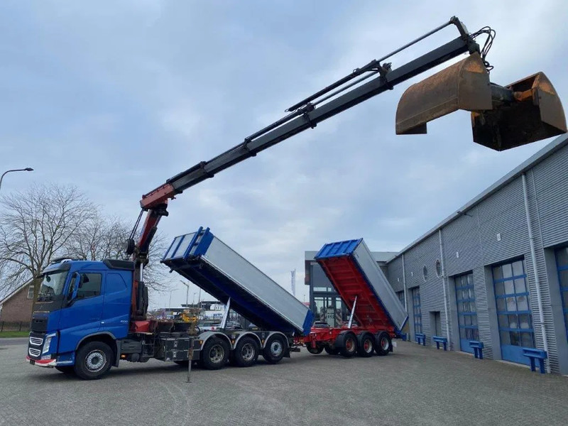 Volvo FH4-500 / HMF 3220K-RC / REMOTE / ROTATOR / 3SIDE TIPPER / DYNAMIC STEERING / ONLY:302623 KM / AUTOMATIC / EURO-6 / 2017 - Camião grua: foto 1 Volvo FH4-500 / HMF 3220K-RC / REMOTE / ROTATOR / 3SIDE TIPPER / DYNAMIC STEERING / ONLY:302623 KM / AUTOMATIC / EURO-6 / 2017 - Camião grua: foto 1