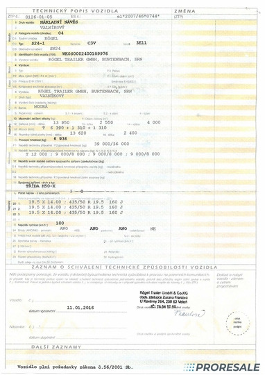 Semi-reboque de lona KÖGEL SN 24 MEGA - bočnicový: foto 8