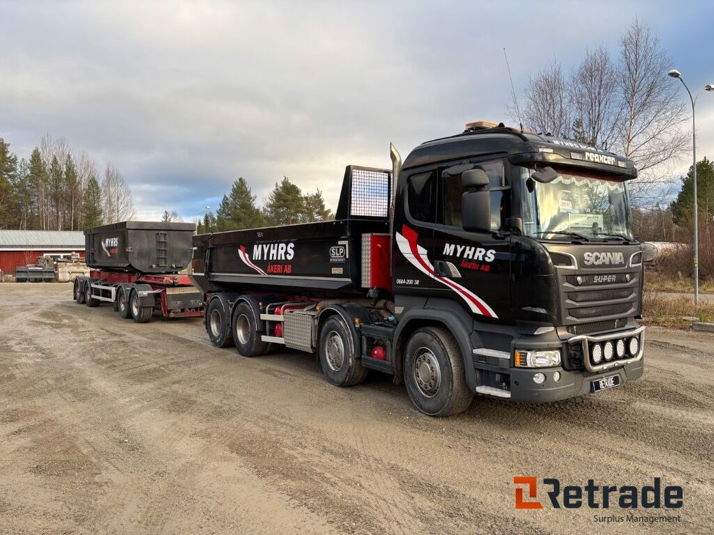 Kassettbilsekipage Scania R730 8X4 - Camião basculante, Reboque ampliroll/ Multibenne: foto 2 Kassettbilsekipage Scania R730 8X4 - Camião basculante, Reboque ampliroll/ Multibenne: foto 2