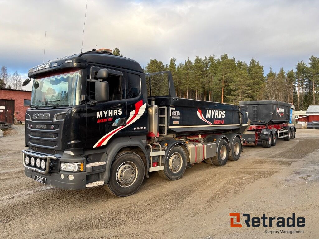 Kassettbilsekipage Scania R730 8X4 - Camião basculante, Reboque ampliroll/ Multibenne: foto 1 Kassettbilsekipage Scania R730 8X4 - Camião basculante, Reboque ampliroll/ Multibenne: foto 1