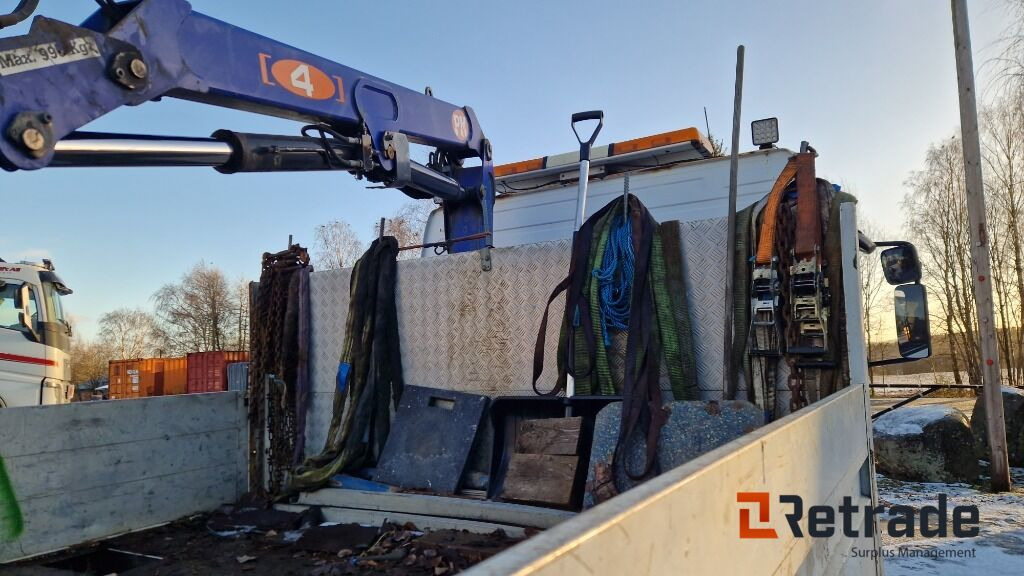 Camião de caixa aberta/ Plataforma, Camião grua Mercedes-Benz Atego 818L med 6 meter plan og kran: foto 19