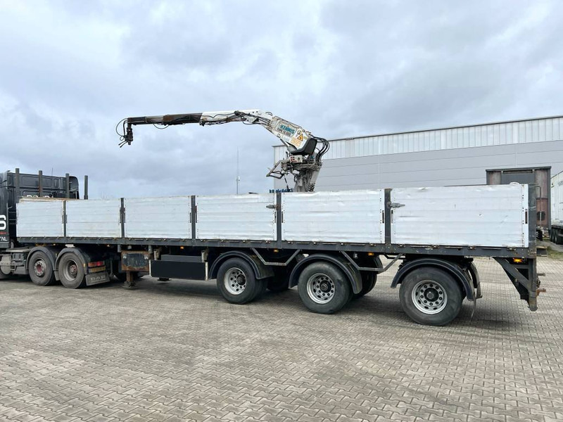 Pacton T3-003 Brick Trailer - Kennis 16000-R Crane - Semi-reboque plataforma/ Caixa aberta: foto 2 Pacton T3-003 Brick Trailer - Kennis 16000-R Crane - Semi-reboque plataforma/ Caixa aberta: foto 2