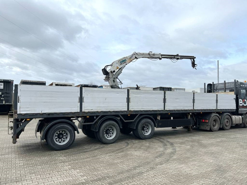 Pacton T3-003 Brick Trailer - Kennis 16000-R Crane - Semi-reboque plataforma/ Caixa aberta: foto 4 Pacton T3-003 Brick Trailer - Kennis 16000-R Crane - Semi-reboque plataforma/ Caixa aberta: foto 4