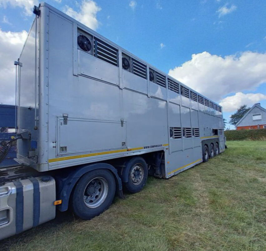 Gray and Adams Gadd3 / Works Great / Hydraulic / 2 Levels - Semi-reboque transporte de gado: foto 5 Gray and Adams Gadd3 / Works Great / Hydraulic / 2 Levels - Semi-reboque transporte de gado: foto 5