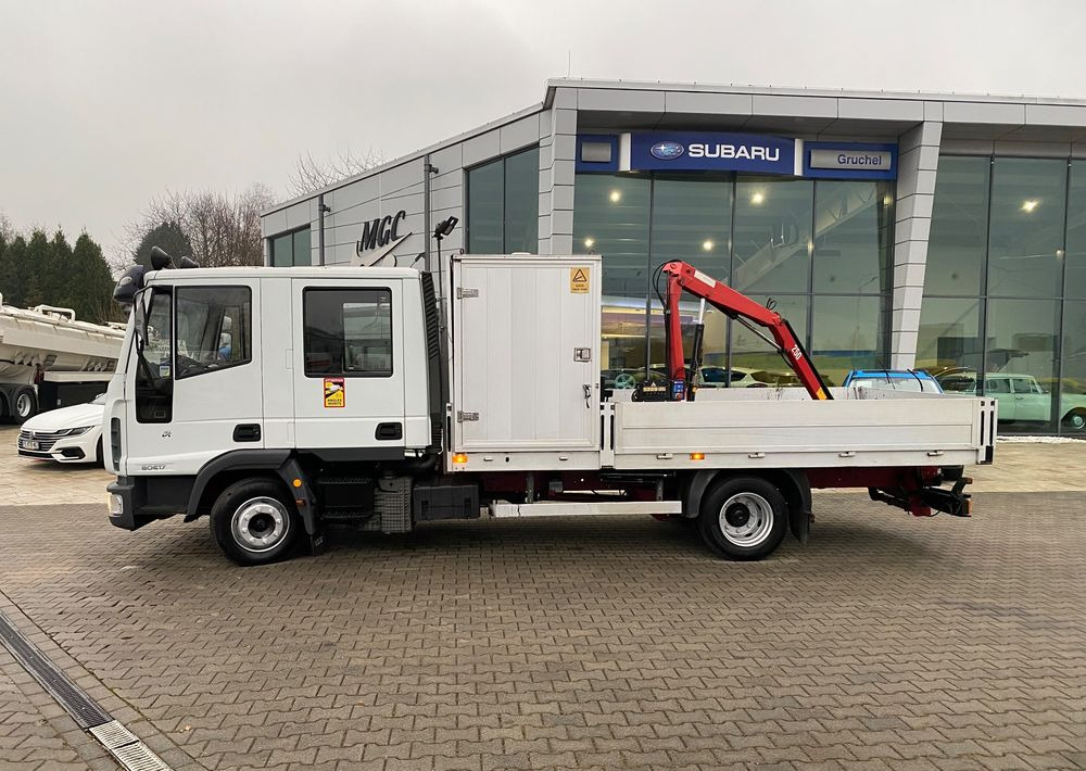 Camião de caixa aberta/ Plataforma Iveco Eurocargo ML 80 E17 / DOKA / HDS  SKRZYNIA / BRYGADÓWKA / BDB STAN!: foto 1