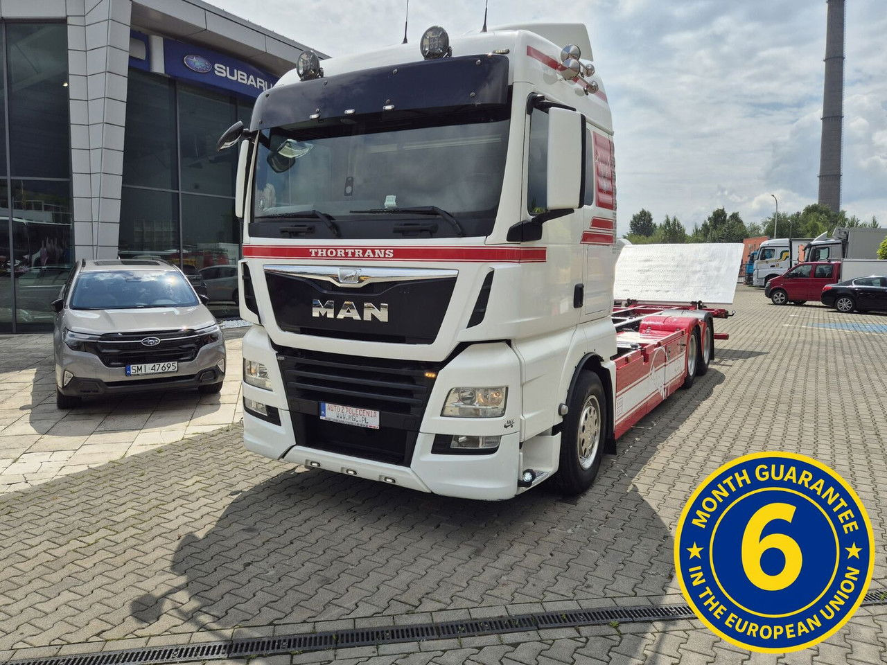 MAN TGX 28 28.420 , 6x2-2 LL + Trailer HFR KM 20 / 1 Owner / E6 /Techni - Camião transportador de contêineres/ Caixa móvel: foto 2 MAN TGX 28 28.420 , 6x2-2 LL + Trailer HFR KM 20 / 1 Owner / E6 /Techni - Camião transportador de contêineres/ Caixa móvel: foto 2