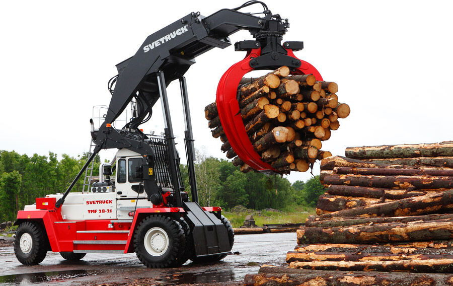 Svetruck TMF 12/9 HB / 1 Owner / Elme Spreader / Wood LOG A RM - Reachstacker porta contentores: foto 3 Svetruck TMF 12/9 HB / 1 Owner / Elme Spreader / Wood LOG A RM - Reachstacker porta contentores: foto 3