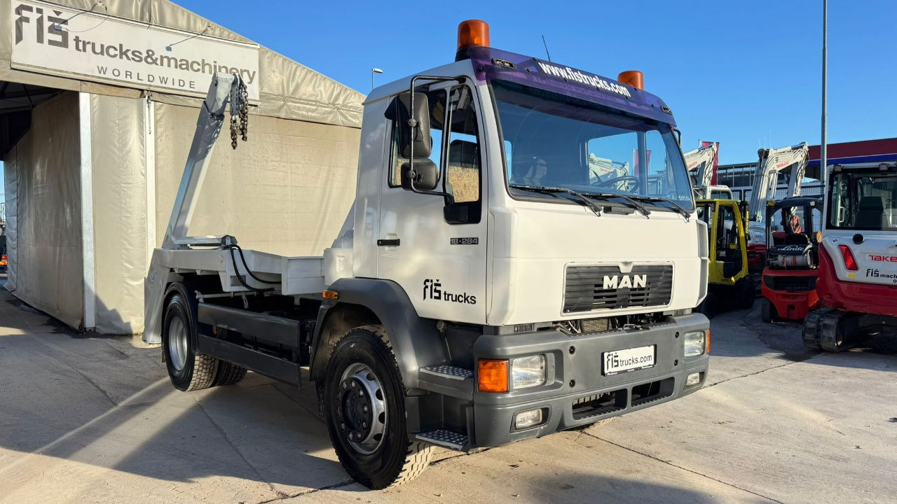 MAN 18.284 LK 4x2 absetz tipper - euro 2 - Camião transportador de contêineres/ Caixa móvel: foto 3 MAN 18.284 LK 4x2 absetz tipper - euro 2 - Camião transportador de contêineres/ Caixa móvel: foto 3