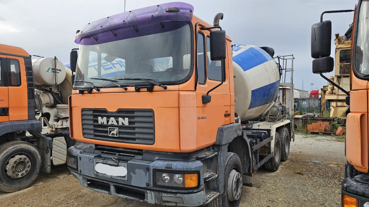 MAN FE 410A 8x4 mixer - 7m3 - euro 3 - Camião betoneira: foto 1 MAN FE 410A 8x4 mixer - 7m3 - euro 3 - Camião betoneira: foto 1