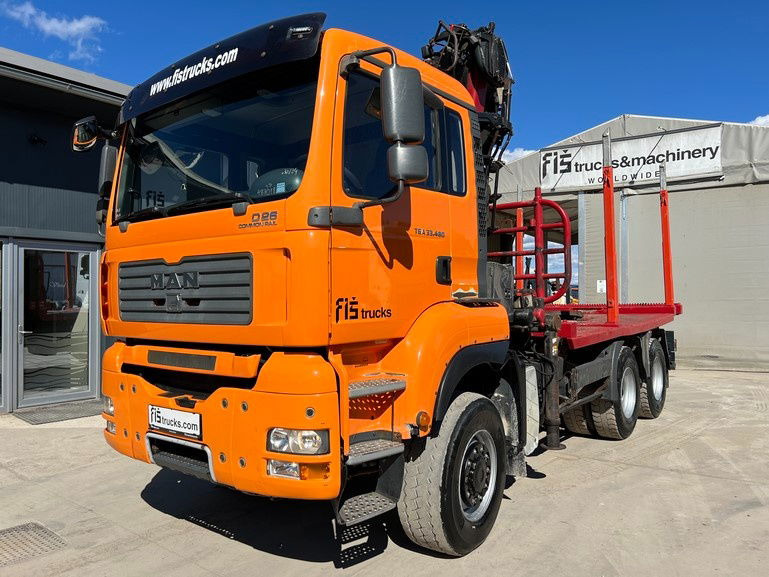 MAN TGA 33.480 6x6 forest truck - Complete Spring - LIV 170 Z + scissors - Camião de transporte de madeira: foto 1 MAN TGA 33.480 6x6 forest truck - Complete Spring - LIV 170 Z + scissors - Camião de transporte de madeira: foto 1