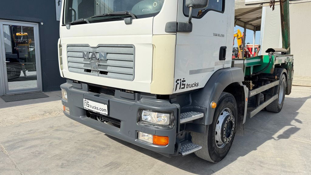 MAN TGM 18.280 4x2 absetz tipper - euro 3 - Camião transportador de contêineres/ Caixa móvel: foto 2 MAN TGM 18.280 4x2 absetz tipper - euro 3 - Camião transportador de contêineres/ Caixa móvel: foto 2