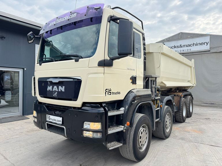 MAN TGS 35.480 8x4 schmitz dumper tipper - Camião basculante: foto 1 MAN TGS 35.480 8x4 schmitz dumper tipper - Camião basculante: foto 1