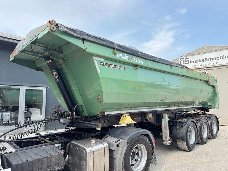 Meiller Mhps 12/27 3-Axle Tipper Trailer - hydr. back - Semi-reboque basculante: foto 1 Meiller Mhps 12/27 3-Axle Tipper Trailer - hydr. back - Semi-reboque basculante: foto 1