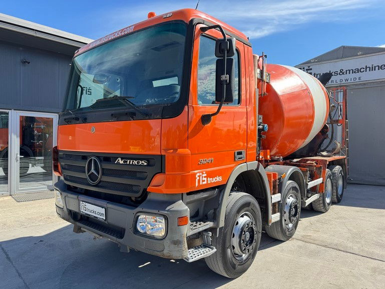 Mercedes-Benz Actros 3241 8x4 mixer 9m3 - Camião betoneira: foto 1 Mercedes-Benz Actros 3241 8x4 mixer 9m3 - Camião betoneira: foto 1