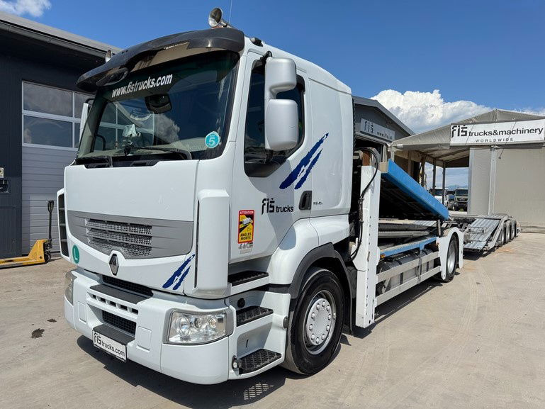 Renault Premium 460 4x2 LKW transporter + rolfo trailer - Camião transporte de veículos: foto 1 Renault Premium 460 4x2 LKW transporter + rolfo trailer - Camião transporte de veículos: foto 1