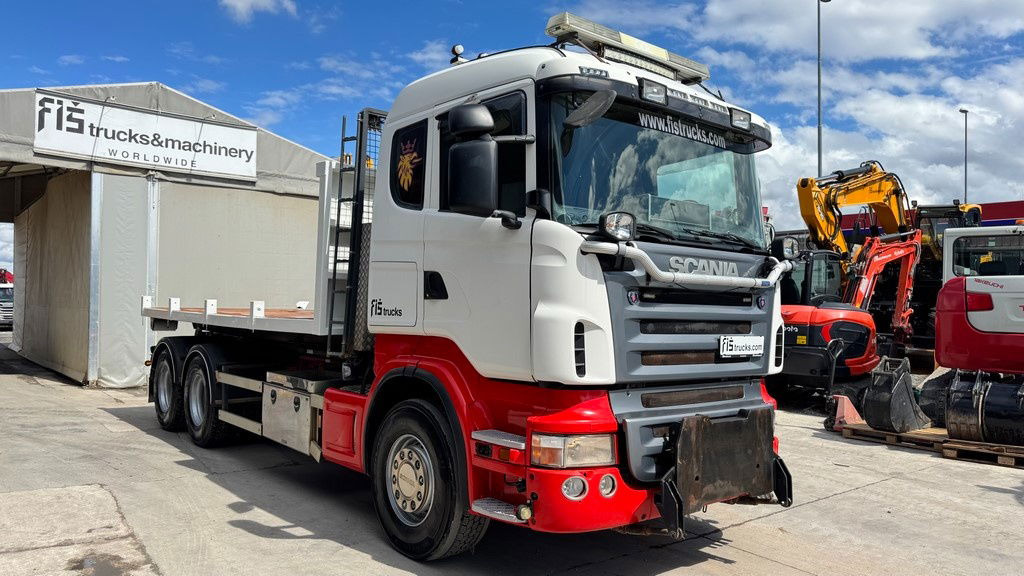 Scania R400 6x4 abroll tipper + plato - Camião transportador de contêineres/ Caixa móvel: foto 3 Scania R400 6x4 abroll tipper + plato - Camião transportador de contêineres/ Caixa móvel: foto 3