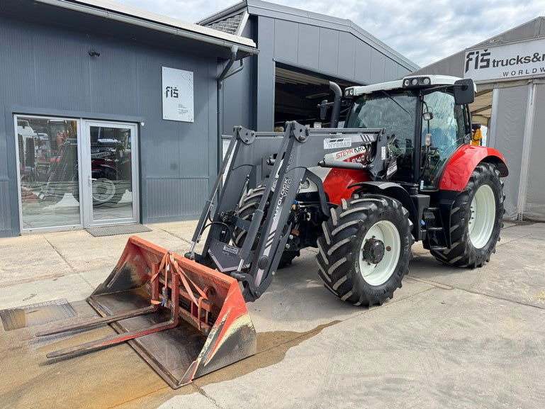 Steyr 6140 Profi 4x4 aut. arm + bucket - Trator: foto 1 Steyr 6140 Profi 4x4 aut. arm + bucket - Trator: foto 1