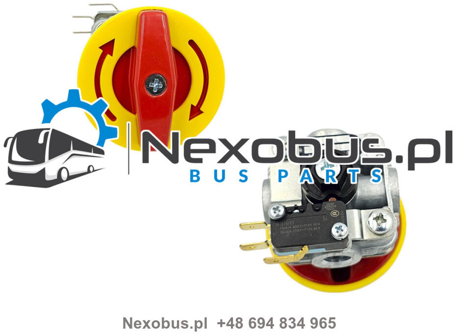 Zawór awaryjny drzwi Mercedes O350 Tourismo Setra 4.. M12x1,5 z elektryką - Porta e peças: foto 1 Zawór awaryjny drzwi Mercedes O350 Tourismo Setra 4.. M12x1,5 z elektryką - Porta e peças: foto 1