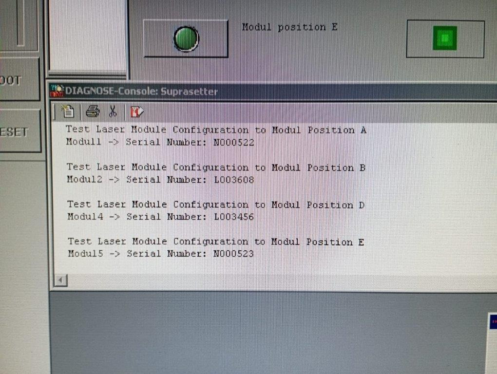 8up thermal ctp Heidelberg Suprasetter 105 with MCL and Prinect Metashooter 11 - Máquina de impressão: foto 3 8up thermal ctp Heidelberg Suprasetter 105 with MCL and Prinect Metashooter 11 - Máquina de impressão: foto 3