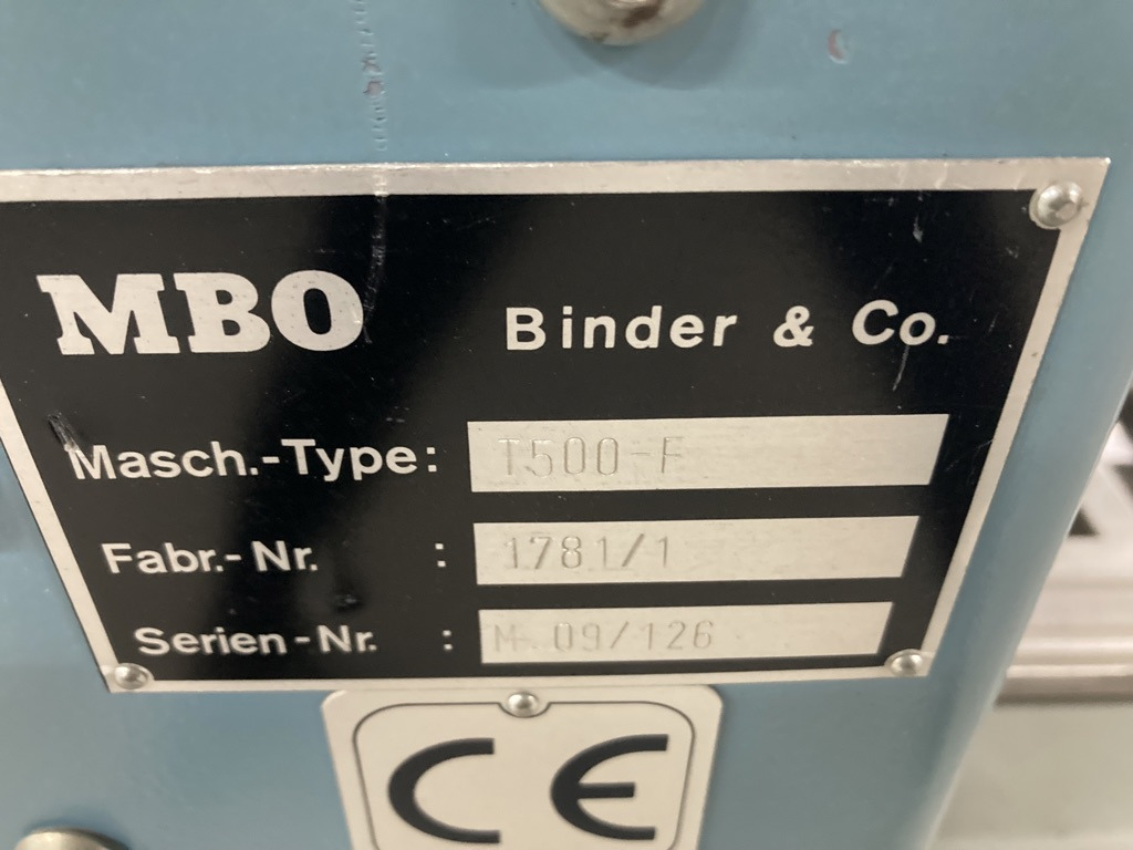 MBO buckle plate folding machine T 500-4-F - Máquina de dobrar papel: foto 2 MBO buckle plate folding machine T 500-4-F - Máquina de dobrar papel: foto 2