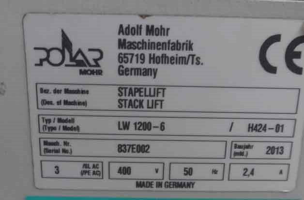 Polar LW 1200-6 stack lift - Equipamento de armazém: foto 5 Polar LW 1200-6 stack lift - Equipamento de armazém: foto 5