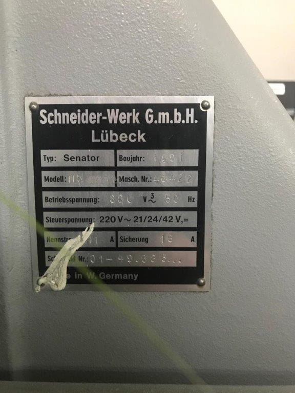 Schneider SENATOR cutting machine 115 MC - Máquina de corte de papel: foto 3 Schneider SENATOR cutting machine 115 MC - Máquina de corte de papel: foto 3