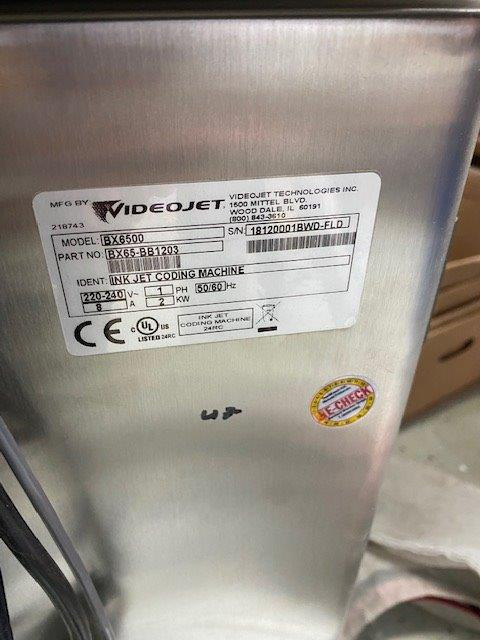 Solvent-based inkjet addressing Videojet BX 6500 - Máquina de impressão: foto 5 Solvent-based inkjet addressing Videojet BX 6500 - Máquina de impressão: foto 5