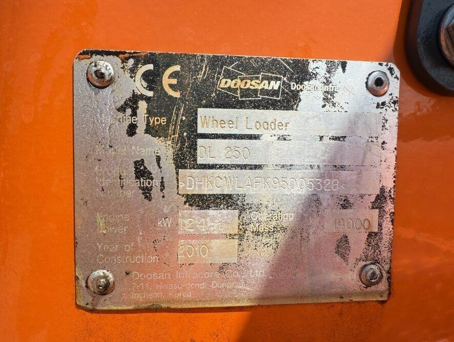 Pá carregadora de rodas Doosan DL250: foto 20