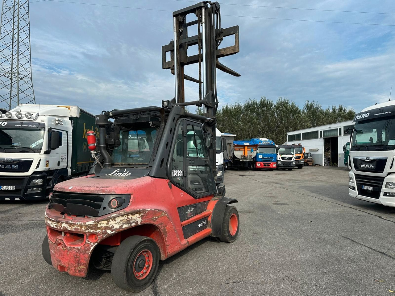 Linde H80D -03/900 Klima/Rückfahrkamera Linde H80D -03/900 Klima/Rückfahrkamera - Empilhadeira a diesel: foto 3 Linde H80D -03/900 Klima/Rückfahrkamera Linde H80D -03/900 Klima/Rückfahrkamera - Empilhadeira a diesel: foto 3