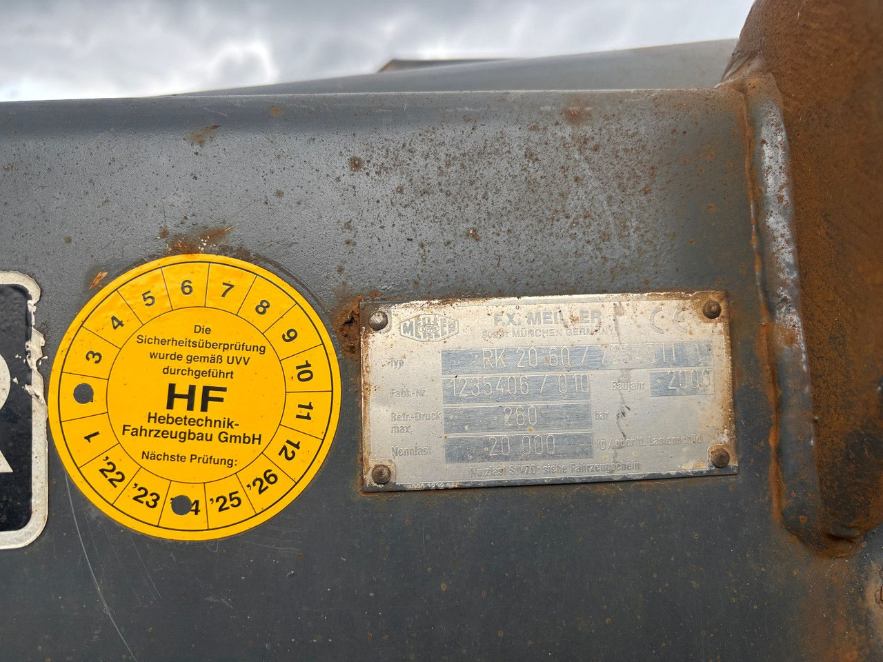 Meiller Aufbau RK 20-60/20.000Kg/260bar - Camião polibenne: foto 5 Meiller Aufbau RK 20-60/20.000Kg/260bar - Camião polibenne: foto 5