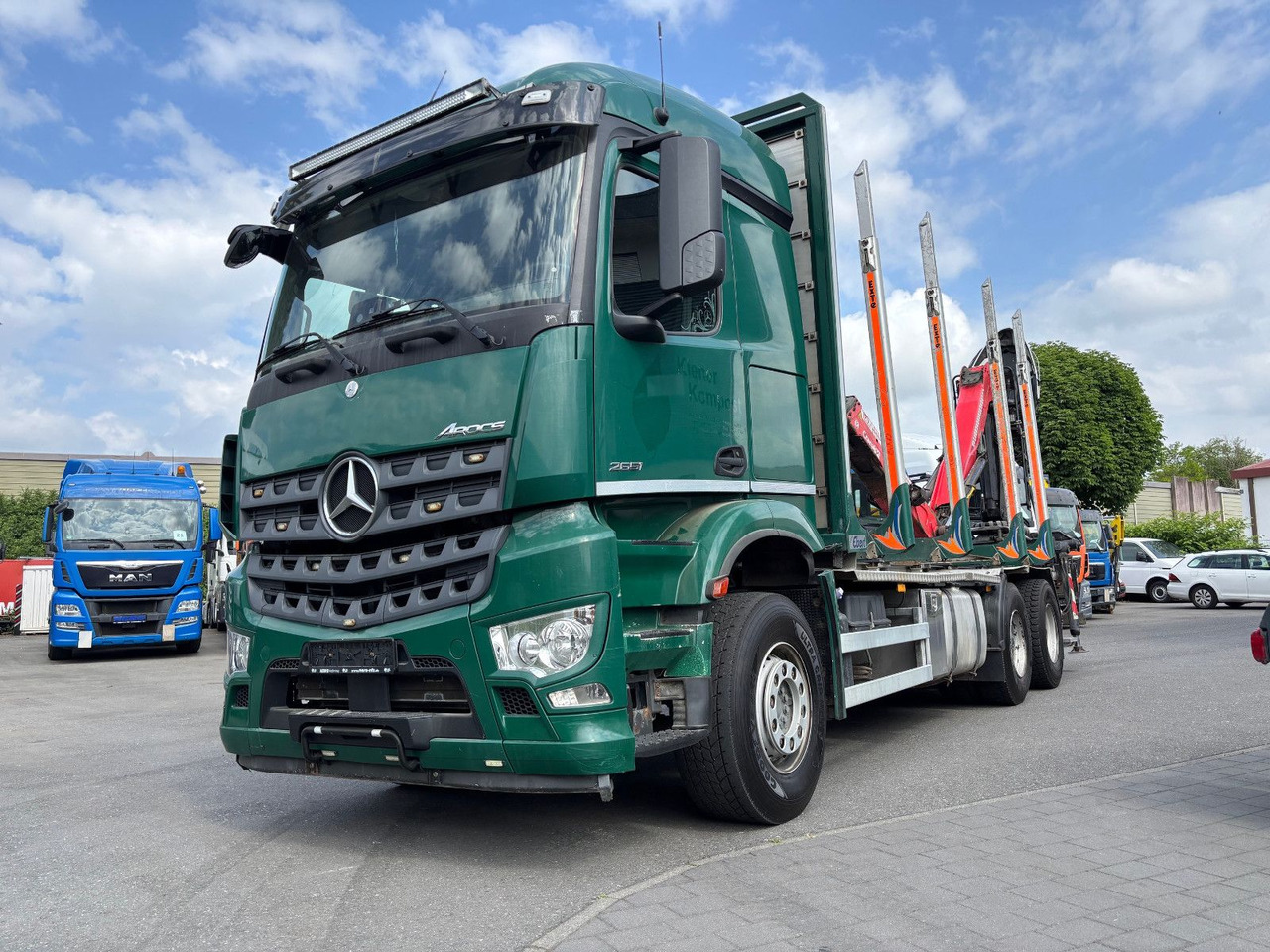 Mercedes-Benz Arocs 6x4/Kran Cranab TZ 12.2 - Camião de transporte de madeira, Camião grua: foto 3 Mercedes-Benz Arocs 6x4/Kran Cranab TZ 12.2 - Camião de transporte de madeira, Camião grua: foto 3