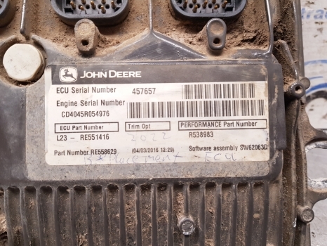 Claas Arion 500 Series A34 530 Engine Control Ecu 11478320, Re551416, R538983 - Centralina electrónica por Trator: foto 3 Claas Arion 500 Series A34 530 Engine Control Ecu 11478320, Re551416, R538983 - Centralina electrónica por Trator: foto 3