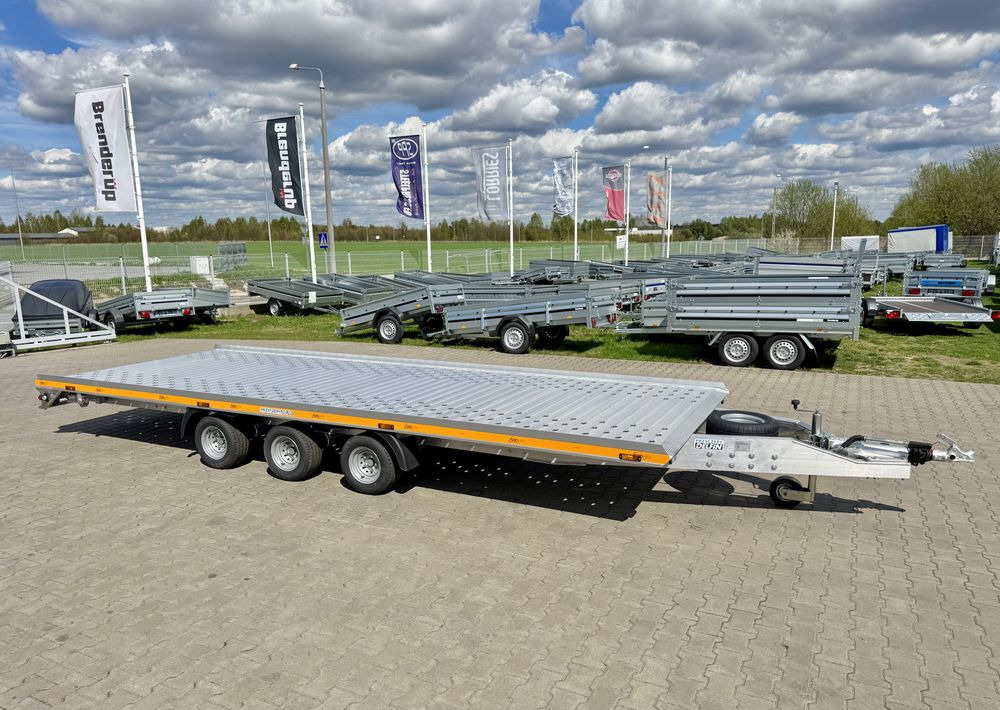 GROMEX L3-3500-6 | 600 x 210 cm / 3500 kg / lampy LED / koło zapasowe / najazdy ALU - Reboque transporte de veículos: foto 1 GROMEX L3-3500-6 | 600 x 210 cm / 3500 kg / lampy LED / koło zapasowe / najazdy ALU - Reboque transporte de veículos: foto 1