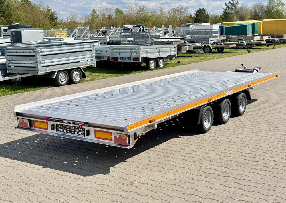 GROMEX L3-3500-6 | 600 x 210 cm / 3500 kg / lampy LED / koło zapasowe / najazdy ALU - Reboque transporte de veículos: foto 3 GROMEX L3-3500-6 | 600 x 210 cm / 3500 kg / lampy LED / koło zapasowe / najazdy ALU - Reboque transporte de veículos: foto 3