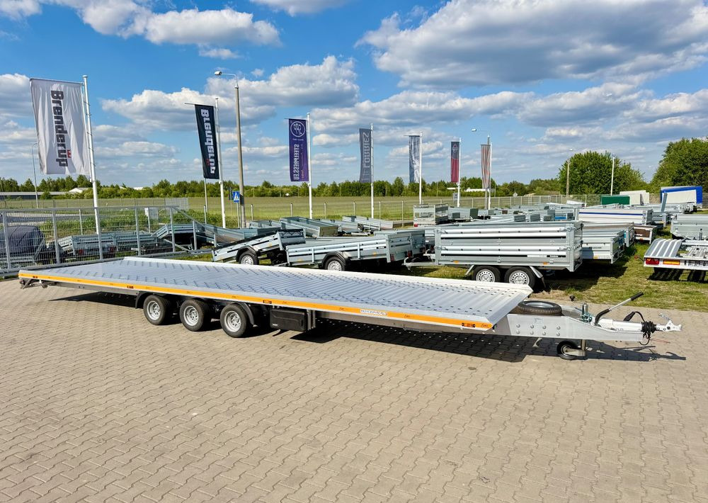 GROMEX laweta aluminiowa | 850x210cm | DMC 3500kg | platforma na 2 auta | 3 osie AL-KO | OŚWIETLENIE LED - Reboque transporte de veículos: foto 1 GROMEX laweta aluminiowa | 850x210cm | DMC 3500kg | platforma na 2 auta | 3 osie AL-KO | OŚWIETLENIE LED - Reboque transporte de veículos: foto 1