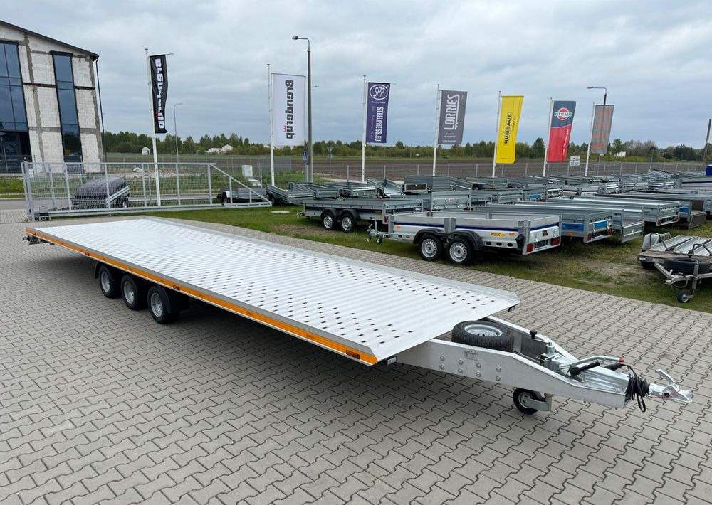 GROMEX laweta aluminiowa | 850x210cm | DMC 3500kg | platforma na 2 auta | 3 osie AL-KO | OŚWIETLENIE LED - Reboque transporte de veículos: foto 4 GROMEX laweta aluminiowa | 850x210cm | DMC 3500kg | platforma na 2 auta | 3 osie AL-KO | OŚWIETLENIE LED - Reboque transporte de veículos: foto 4