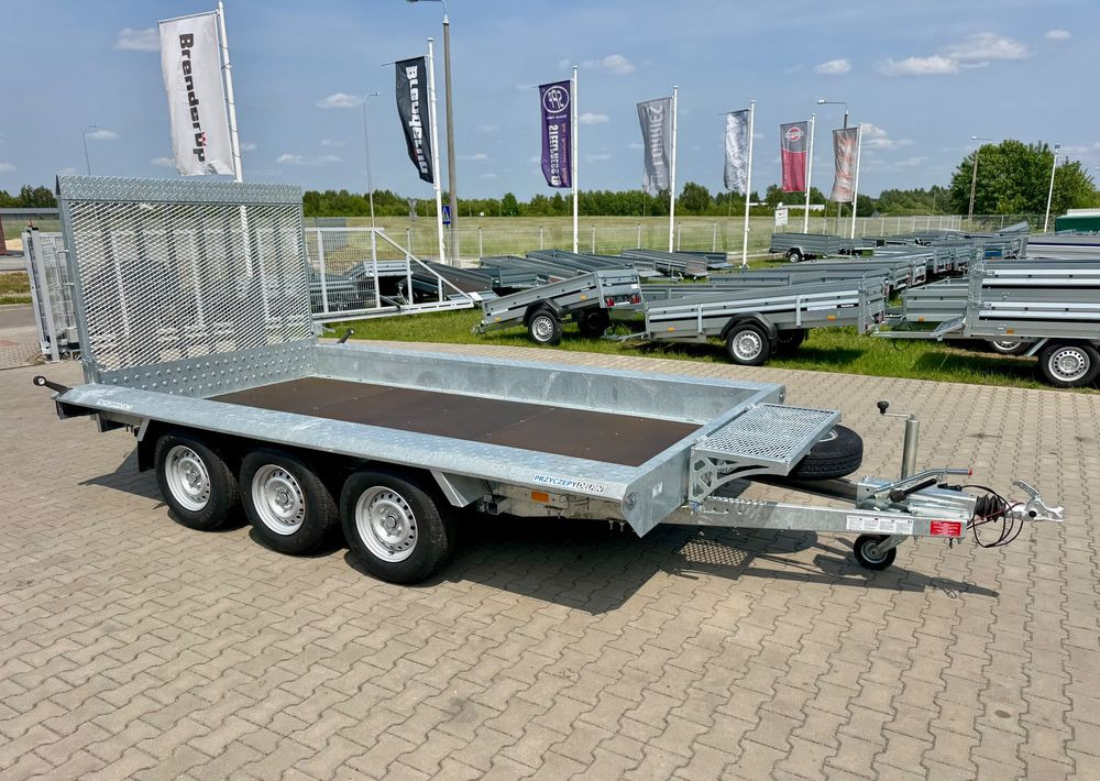 Niewiadów KN401835T - 400 x 185 cm | 2570kg ładowności | trap stalowy | 3-osiowa budowlanka - Reboque porta máquinas: foto 1 Niewiadów KN401835T - 400 x 185 cm | 2570kg ładowności | trap stalowy | 3-osiowa budowlanka - Reboque porta máquinas: foto 1