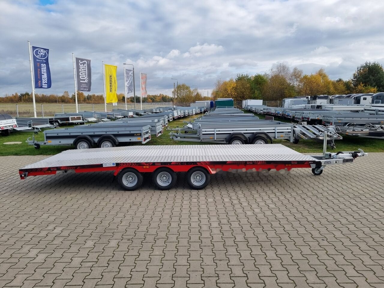 TA-NO Scorpio 55 PREMIUM 3 axle car trailer 5,5m alu floor 3500kg GVW - Reboque transporte de veículos: foto 2 TA-NO Scorpio 55 PREMIUM 3 axle car trailer 5,5m alu floor 3500kg GVW - Reboque transporte de veículos: foto 2