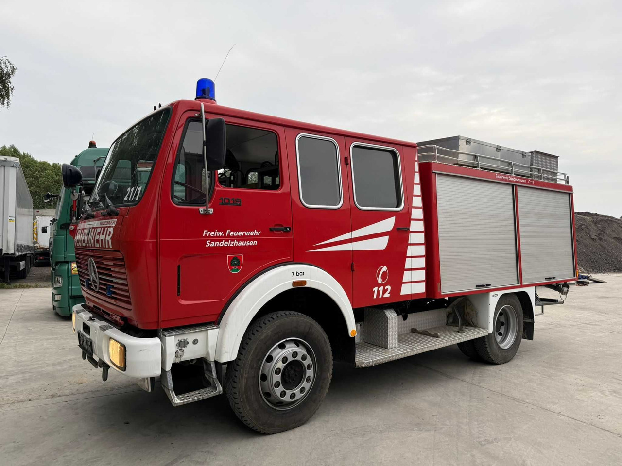 Mercedes 1019AF,4x4,Wóz strażacki, 50610 km, 2500 l, Import Niemcy - Carro de bombeiro: foto 1 Mercedes 1019AF,4x4,Wóz strażacki, 50610 km, 2500 l, Import Niemcy - Carro de bombeiro: foto 1