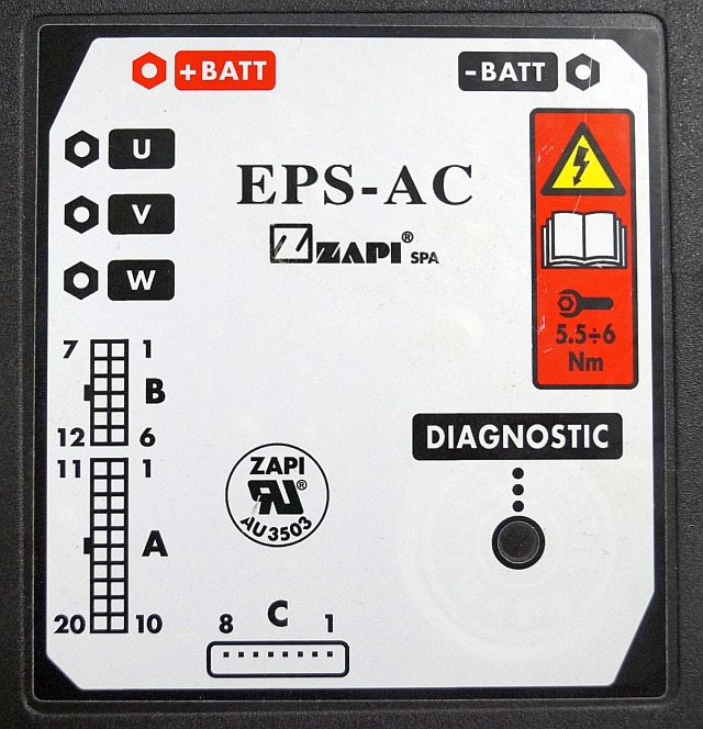 Hyster/Yale 8537102 | Controller Zapi EPS-AC F07094A-HYG 48V 40A Flash mat 21 37 - Centralina electrónica por Equipamento de movimentação: foto 2 Hyster/Yale 8537102 | Controller Zapi EPS-AC F07094A-HYG 48V 40A Flash mat 21 37 - Centralina electrónica por Equipamento de movimentação: foto 2