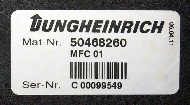 Jungheinrich 50468260 | MFC01 Brake sn C00099549 from ETV216 year 2011  - Centralina electrónica por Equipamento de movimentação: foto 4 Jungheinrich 50468260 | MFC01 Brake sn C00099549 from ETV216 year 2011  - Centralina electrónica por Equipamento de movimentação: foto 4
