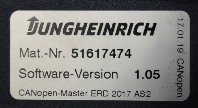 Jungheinrich 51226801 | Rij/hef/stuur regeling drive/lift/steering controller A - Centralina electrónica por Equipamento de movimentação: foto 3 Jungheinrich 51226801 | Rij/hef/stuur regeling drive/lift/steering controller A - Centralina electrónica por Equipamento de movimentação: foto 3